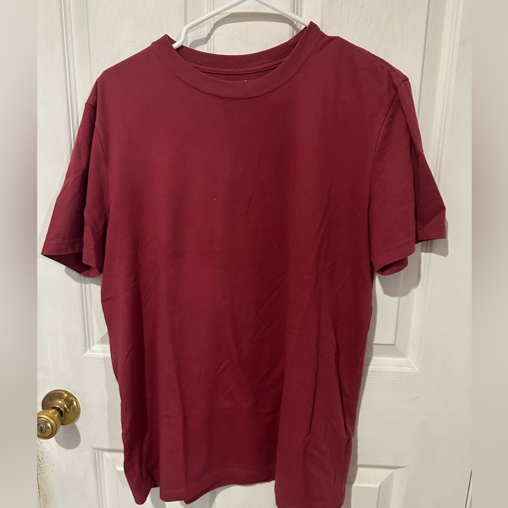 Men’s Dark Pink Plain Gap T-Shirt